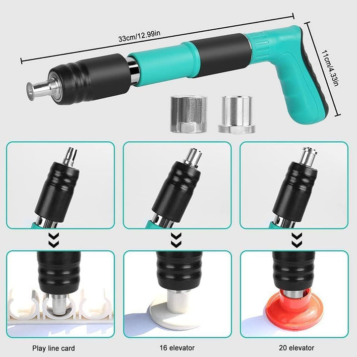 Handheld Multi-Purpose Staple Gun Capable of Penetrating Steel and Hard Surfaces