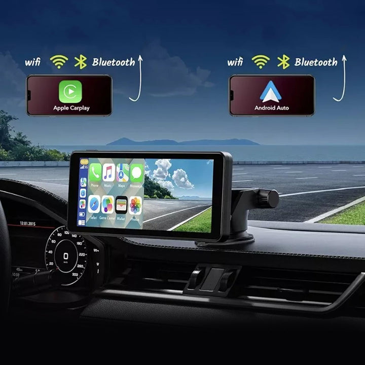 Apple CarPlay & Android Auto Portable Wireless Car Media Player