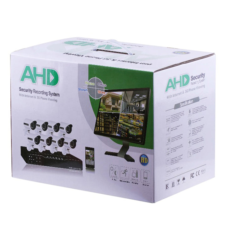 AHD 8-channel Home Recording CCTV Security System (Not Including Installation)