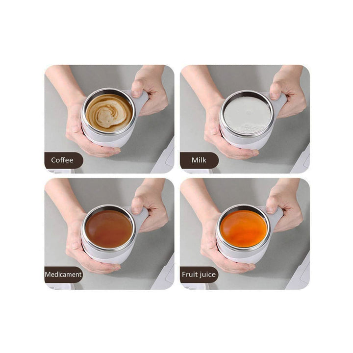 Automatic Magnetic Self Stirring Stainless Steel Coffee Mug