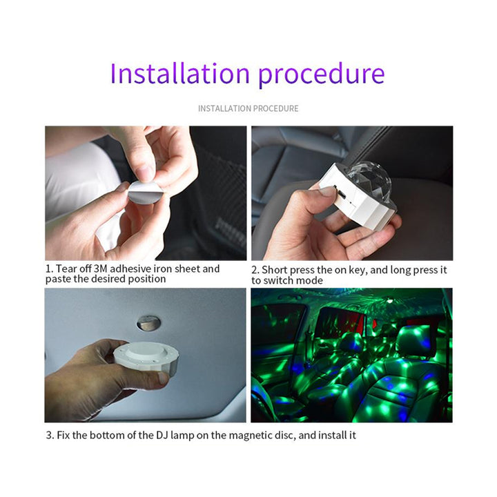 Magical interactive LED light with sound with RGB color lighting