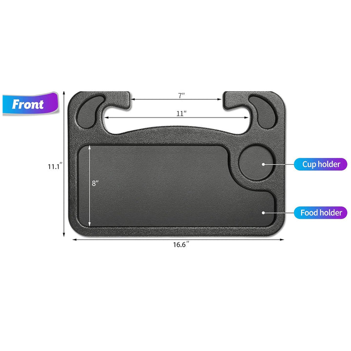 Multi-Use Steering Wheel Plate for Holding Computers and Food Easy to Install