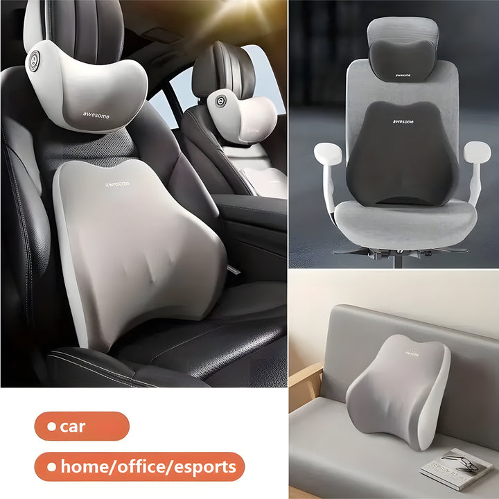 High quality Non-deformable Car Seat Neck Pillow with Universal lumbar Support