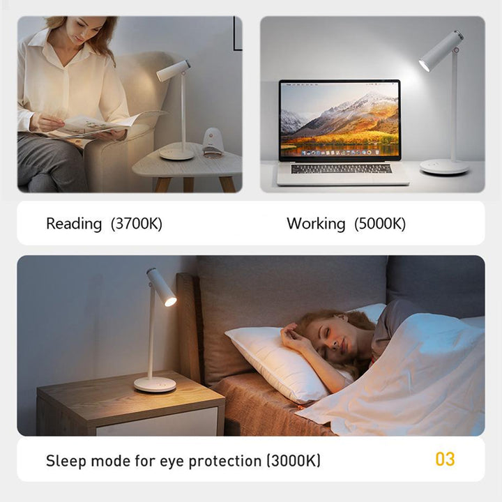 Baseus I-wok Lamp Stepless Dimmable Desk Lamp Table Reading Light Eye Protection LED Desk Lamp