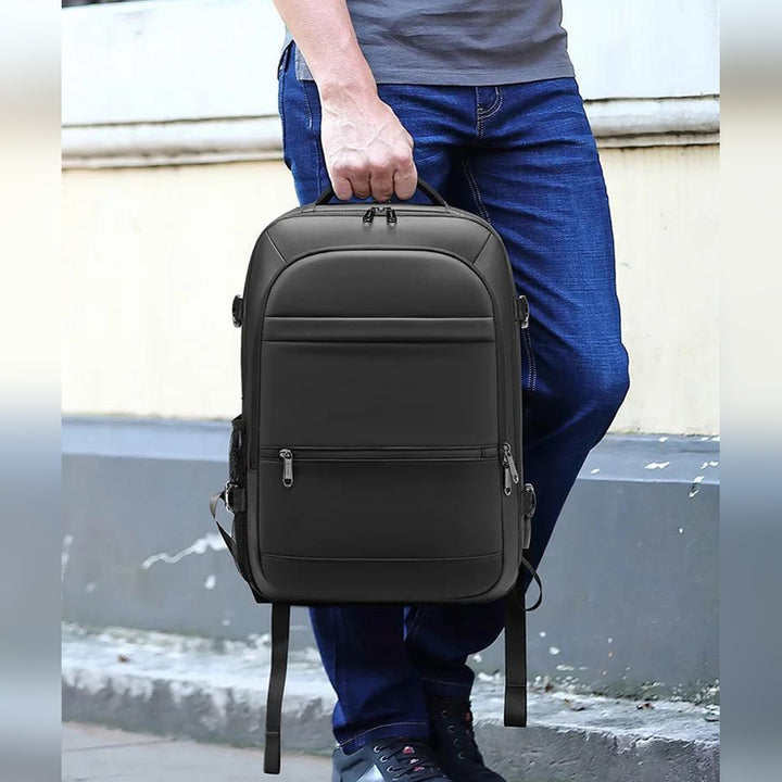 Large Expandable Waterproof Anti-Theft Laptop Backpack With USB Charging Port