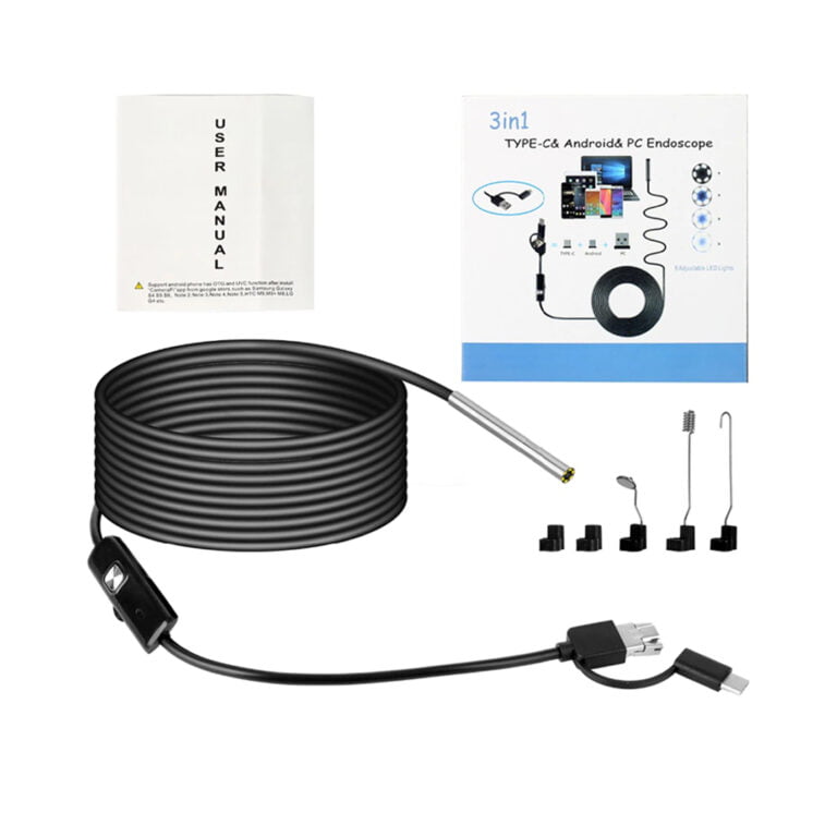 Industrial Endoscope Camera 3.9MM Mini IP67 Waterproof USB Borescope Inspection Camera