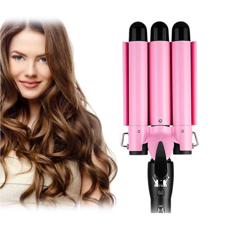 Portable Three-Cylinder Hair Straightener with Adjustable Temperature Waves