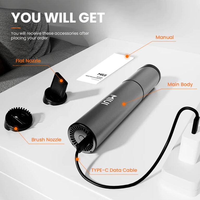 MIUI Portable Mini Vacuum Cleaner 9000Pa With Elegant design