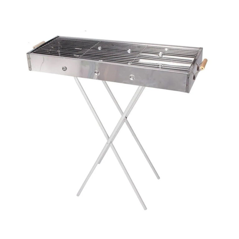 Stainless Steel Foldable Portable Barbecue Grill Holder