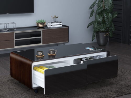 Centracool TB135 Smart Coffee Table with 2 Drawers Refrigerator, 2 USB Charging Ports