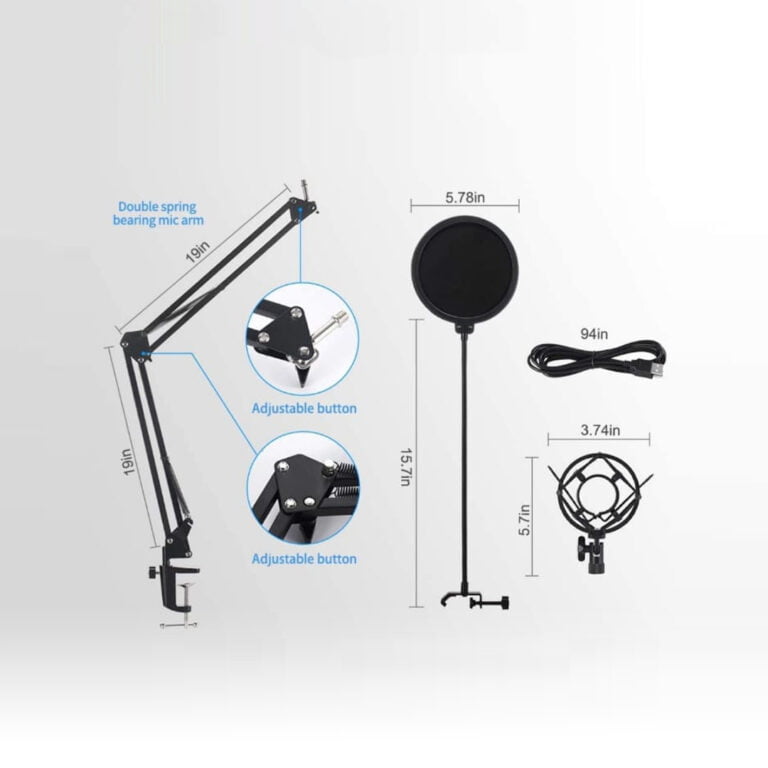 USB Streaming Podcast Microphone Kit