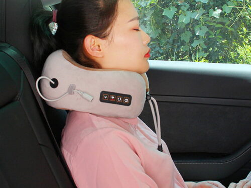 U Shaped Neck Back Sleep Side Pillow Travel Kneading Massager Shiatsu Shoulder Neck Massager