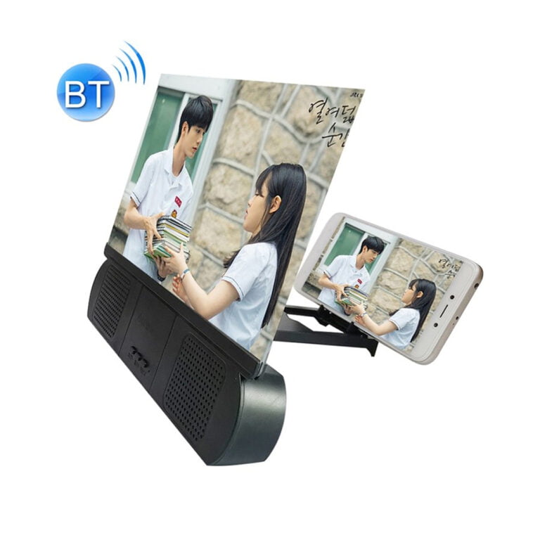 F9 10 inch Universal Mobile Phone Screen Amplifier HD Video Amplifier with Silicone Stand & Bluetooth Speaker