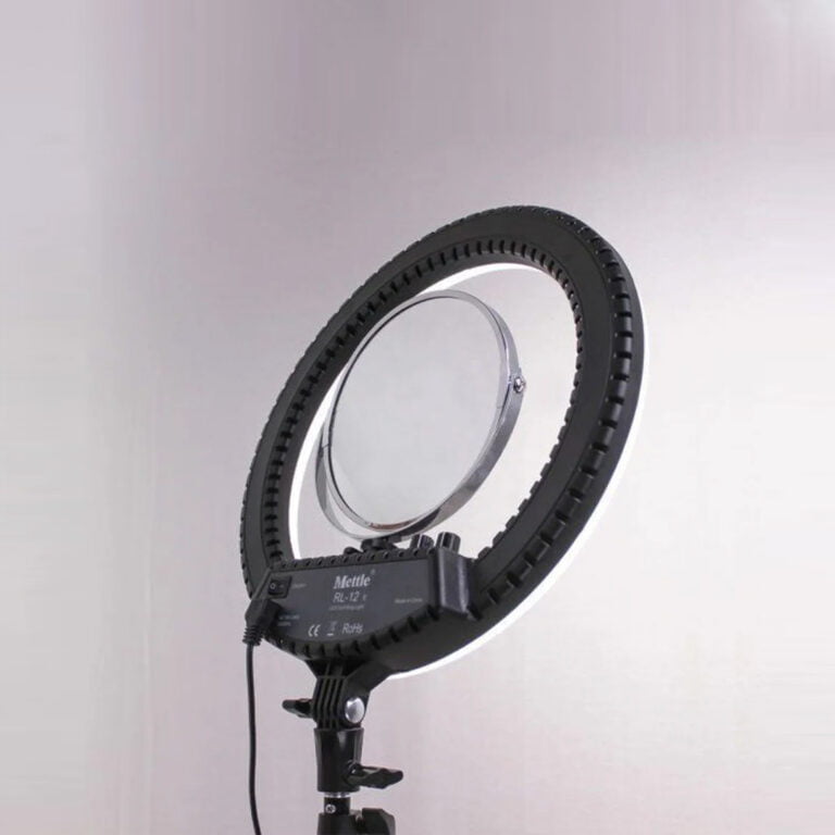 LC-16-II Ring 38 cm LED Light Blogger Lamp with Phone Clip and Mirror Selfie Set With Tripod