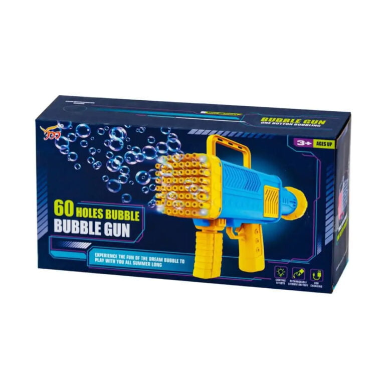 Automatic Bubble Gun 60 Holes With Cool Lights