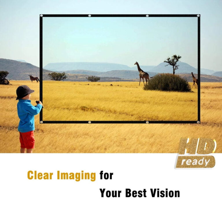 Portable Foldable Projection Screen 16:9 HD Anti Light Curtain