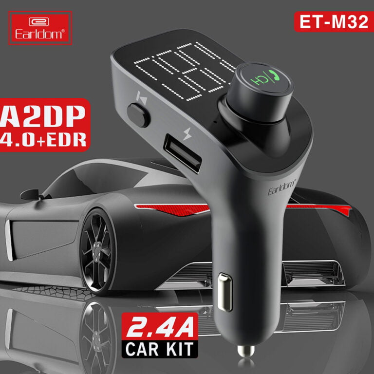 Top Quality Earldom ET-M32 CAR Wireless MP3 & Hands-free Phone Call + Charger, AUX - FM Transmitter Radio Audio output Car Kit