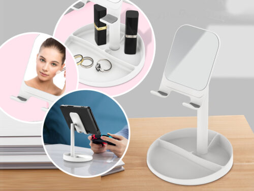 WIWU ZM201 Mirror Phone Desktop Stand Tablet Bracket (Suitable for phones less than 12.9 inches)