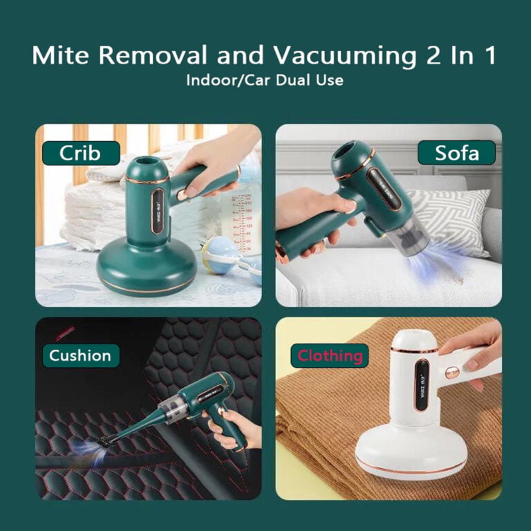 Handheld Dust Mite Vacuum Cleaner UV Sterilization Vacuum 7200 Pa