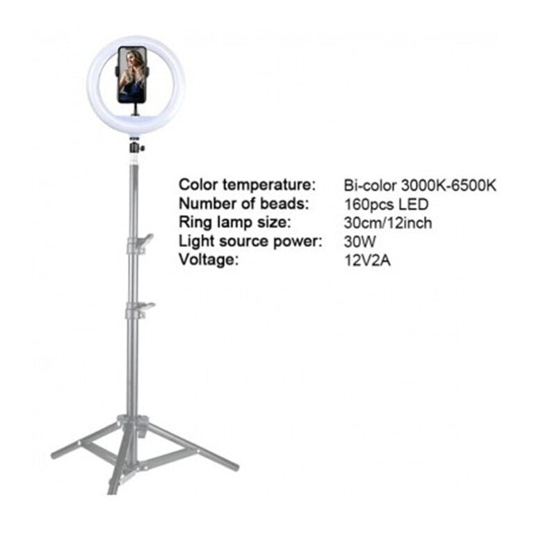 Professional Ring Fill Light with Remote Control 30cm Selfie Ring Light LED YQ-320