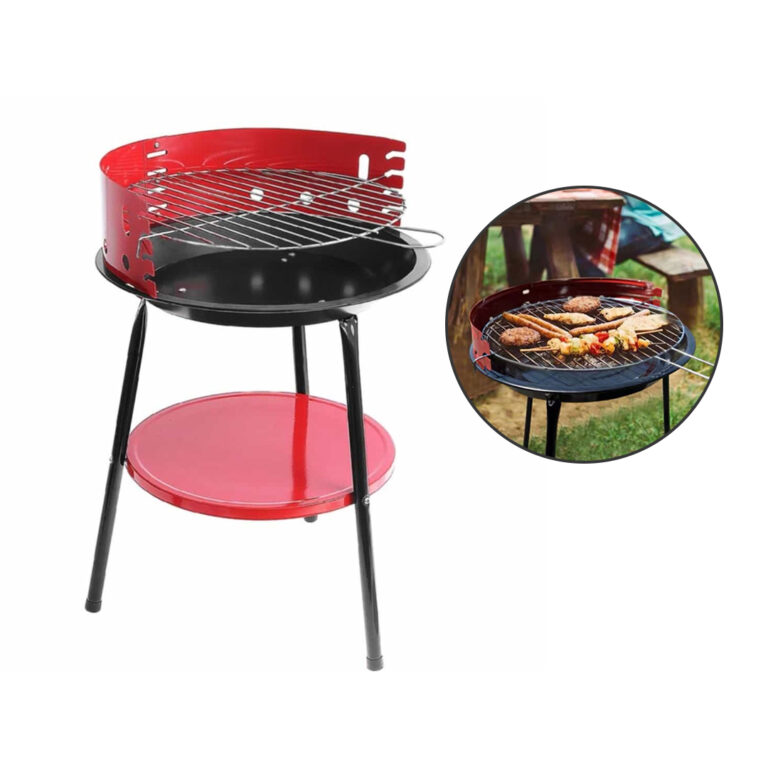 Barbecue Grill 36cm Portable Adjustable Grill Sturdy and Durable High-quality Iron