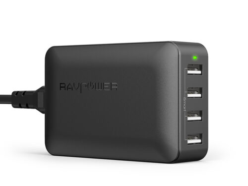 RAVPower RP-PC023 40W 4-Port USB Charger(UK)