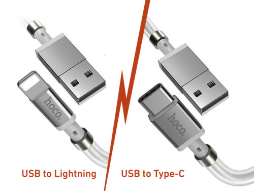 Hoco U91 Magic magnetic Cable USB to Lightning Or USB to Type-C