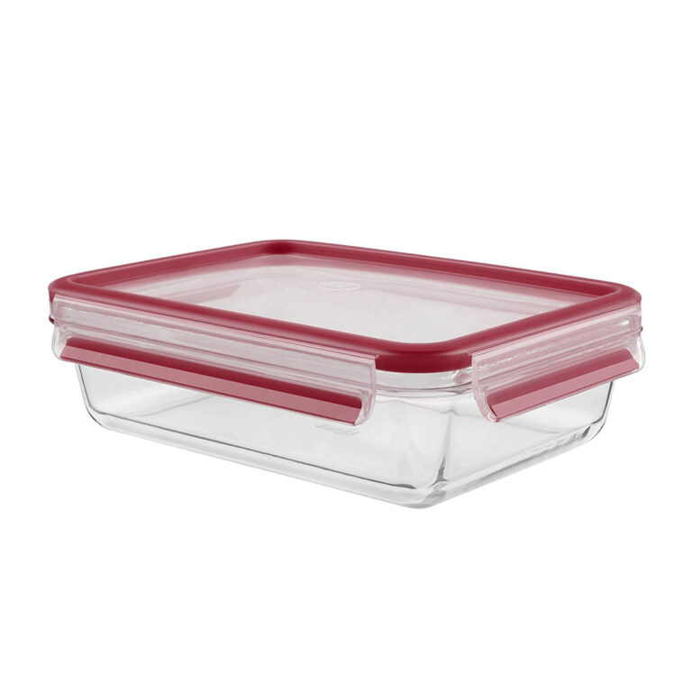 Tefal MasterSeal Glass Storage Box - Red - 2.0L