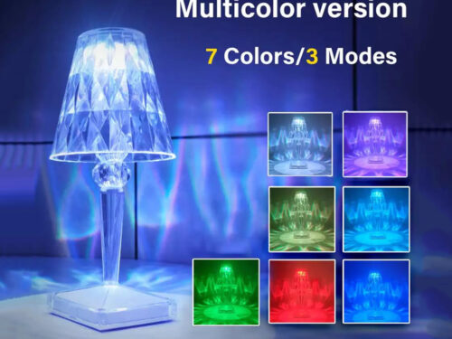 USB Crystal Projector Atmosphere Led Table Lamp