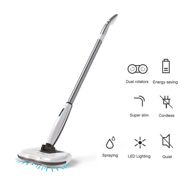 NHE VC5 Cordless Electric Spin Mop, Floor Cleaner with Built-in 300ml Water Tank