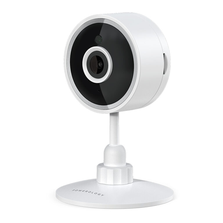 Powerology WiFi Smart Home Camera 105° Wide Angle Camera Lens