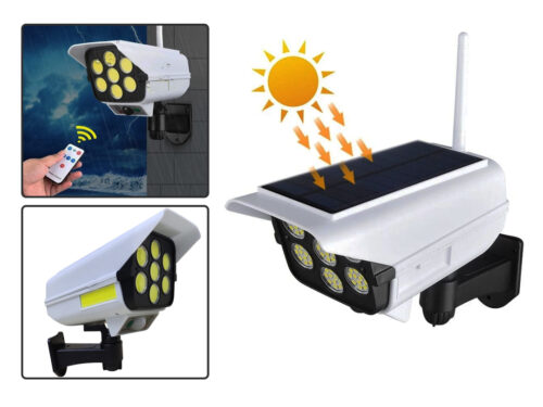 SOLAR MONITORING LAMP Waterproof Solar LED Lamp with Motion Sensor