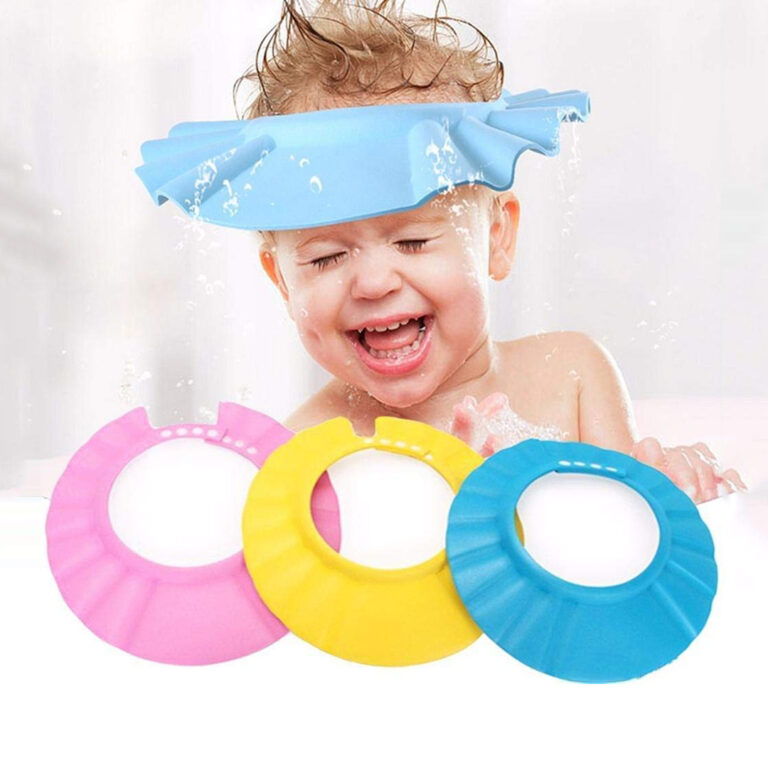 Adjustable Baby kids Shampoo Bath Shower Hat Cap Wash Hair Waterproof Shield