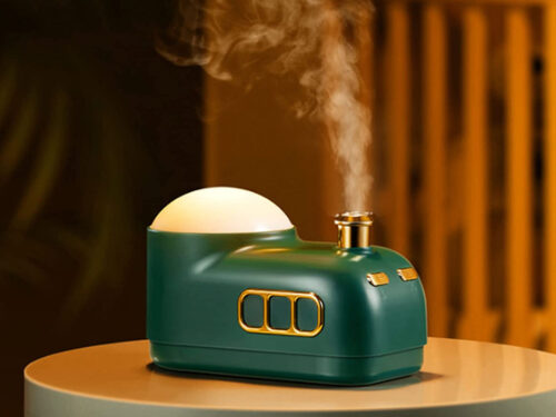Portable Ultrasonic Air Humidifier with Three LED Night Lighting Modes