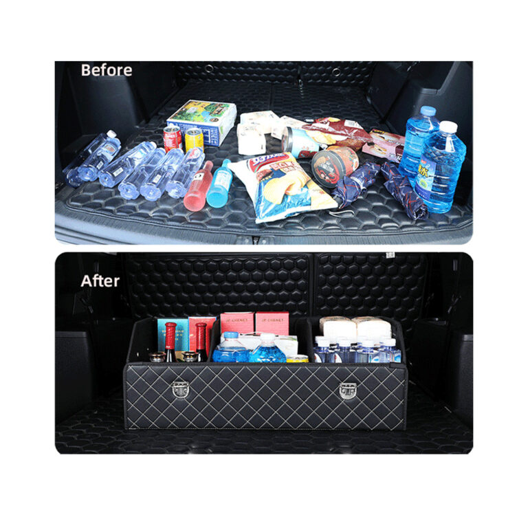 Space-saving and Waterproof Foldable Large Capacity Car Organizer Storage Bag