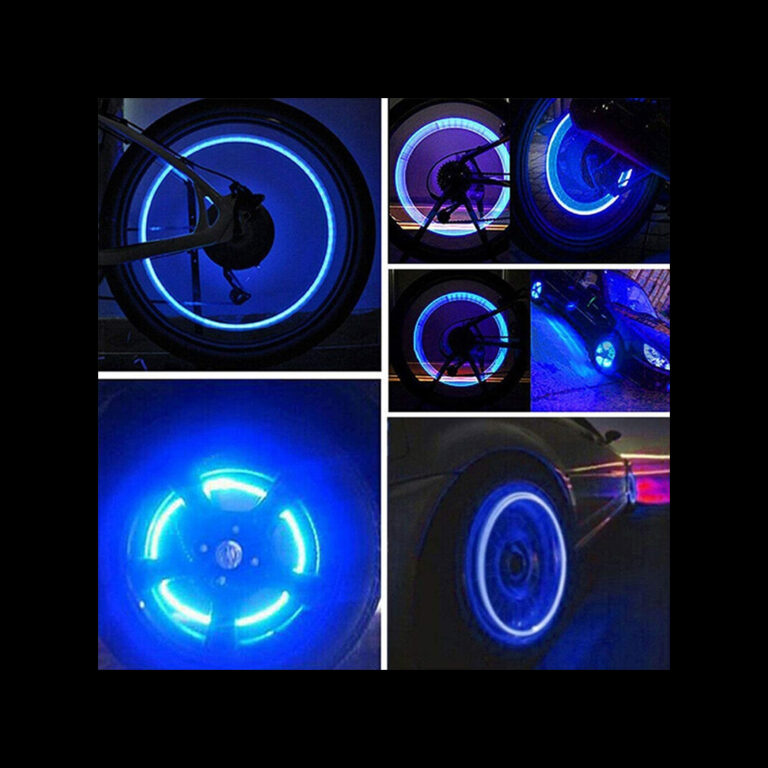Set Of 2 Diamond Shape Car Tyre LED Lights with Motion Sensor Multicolor light