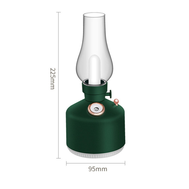 Portable Air Humidifier with Retro Style USB rechargeable LED Night Light Kerosene Bedside Lamp