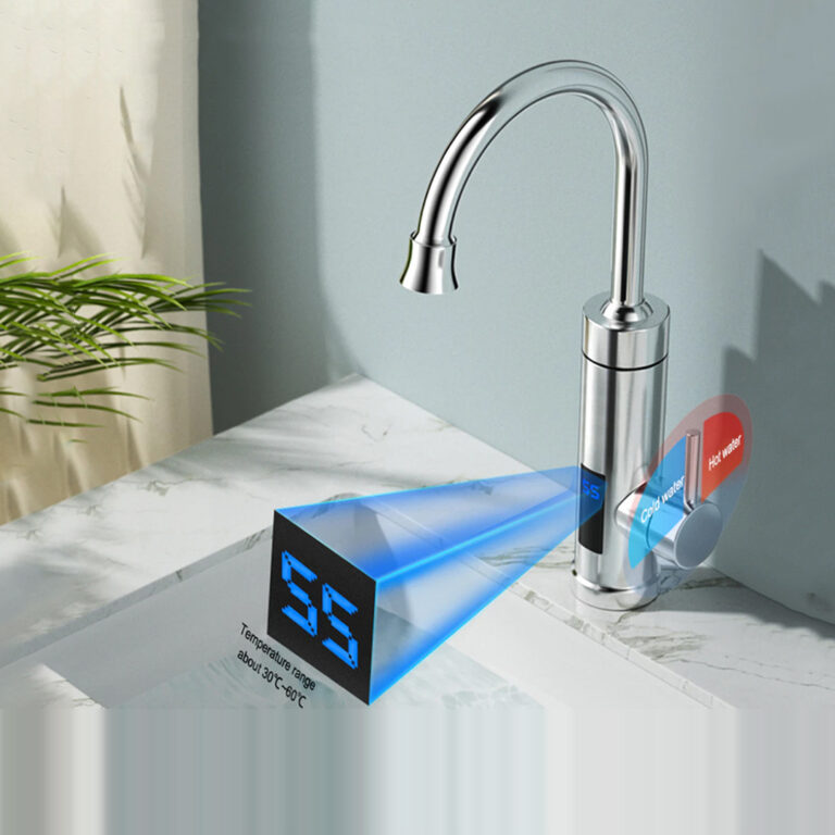 High-quality Faucet is Equipped with Stainless Steel Internal Heater with LED Display, Rotatable
