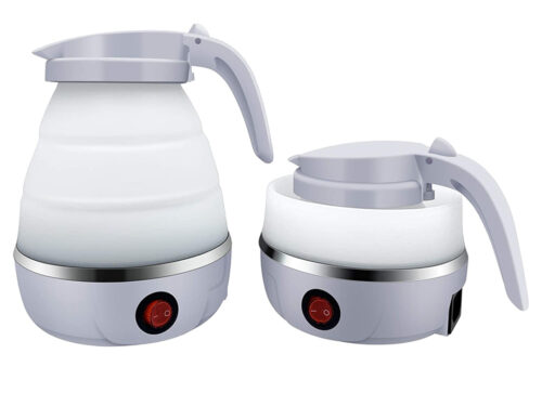 Travel Portable Foldable Electric Kettle Collapsible Water Boiler 110V 600ML