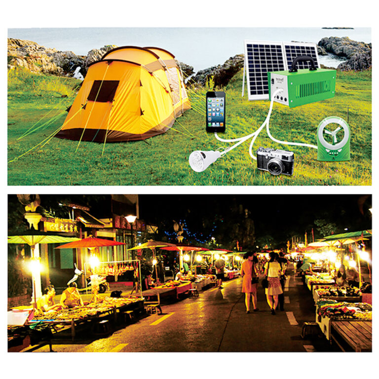Go Green Portable Solar Energy Kit - 12V/12Ah - AC/DC Output