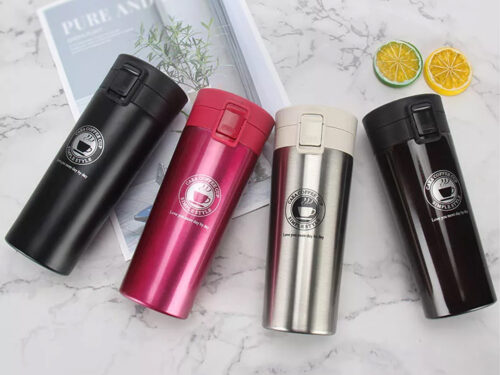 380 mL Insulated Travel Coffee Mug Cup Thermal Stainless Steel Vacuum Thermos
