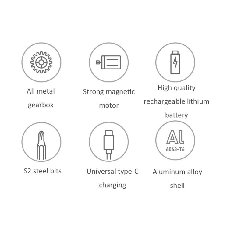 28-Piece Xiaomi Mijia Electrical Precision Screwdriver Kit Rechargeable Magnetic Aluminum Case