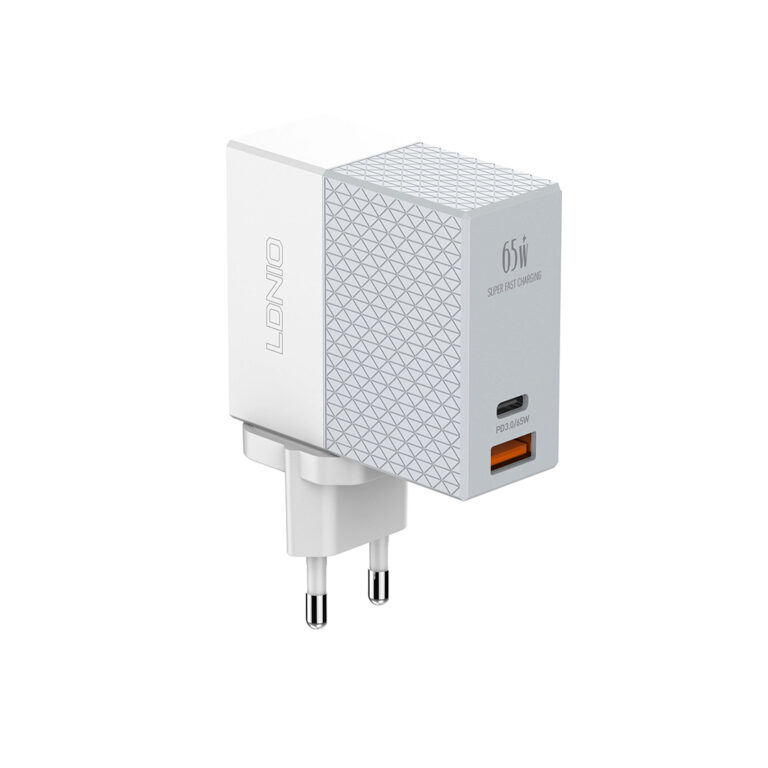 LDNIO A2620C 65W PD & QC 3.0 USB Type-C (2 Ports) High Power Charger Adapter