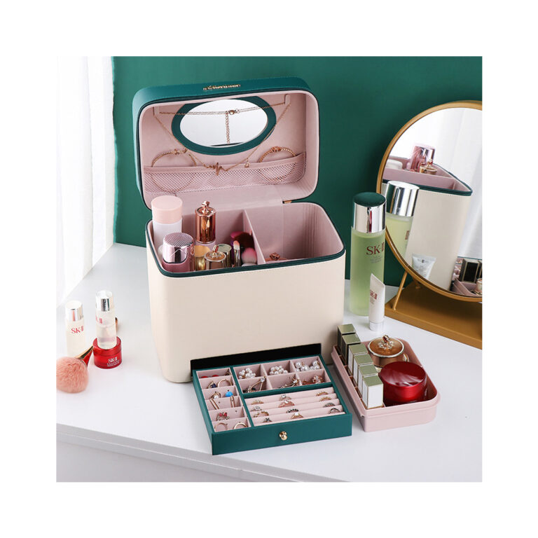 Portable Cosmetic Waterproof Storage Case Large capacity makeup case