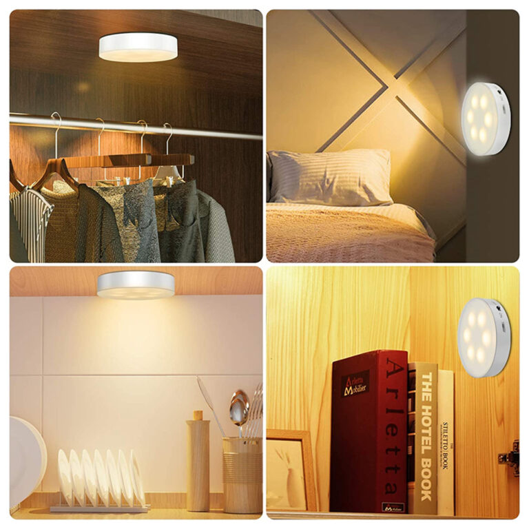 Motion Sensor LED Night Light for Hallway Closet Cabinet Wardrobe USB Rechargeable