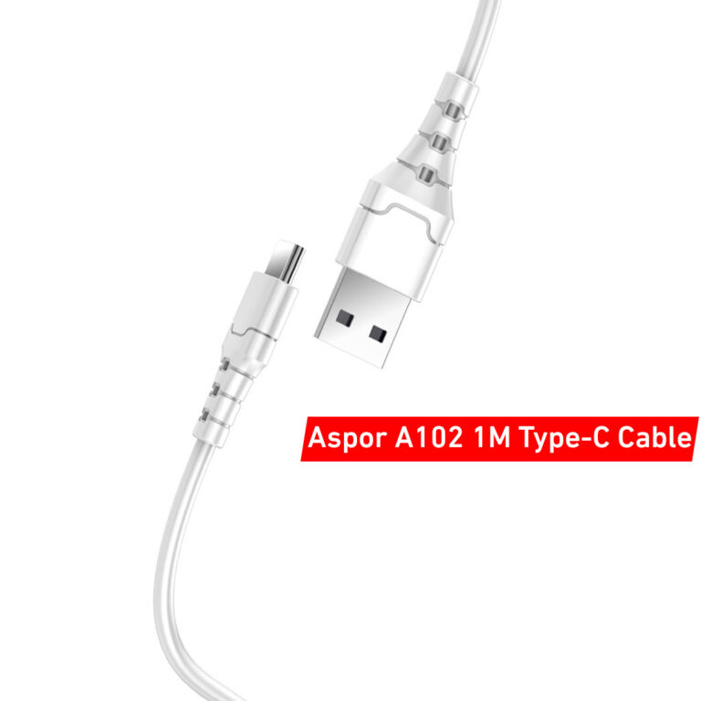 5 Aspor A101 iPhone Lightning Cables (2 Meters)