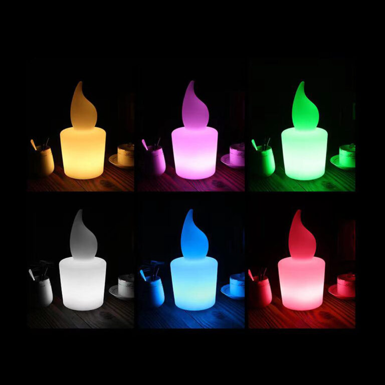 LED Candle Light with remote control multi color 16 colors RGB waterproof