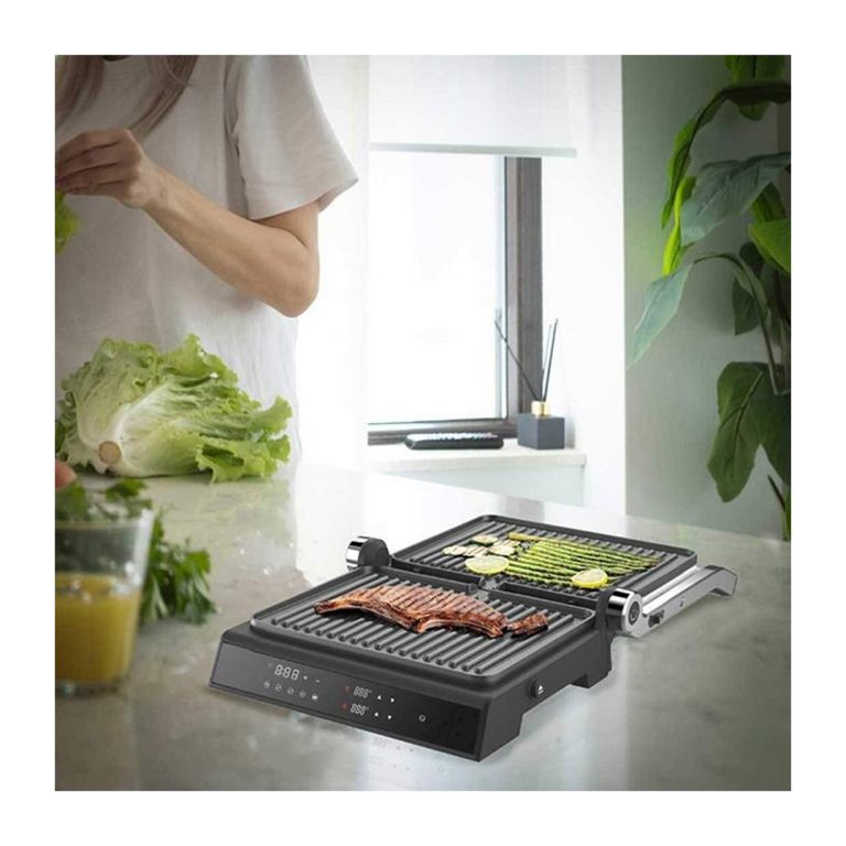 Porodo Lifestyle Glasstop Electric Grill 2000W Digital Touch Screen