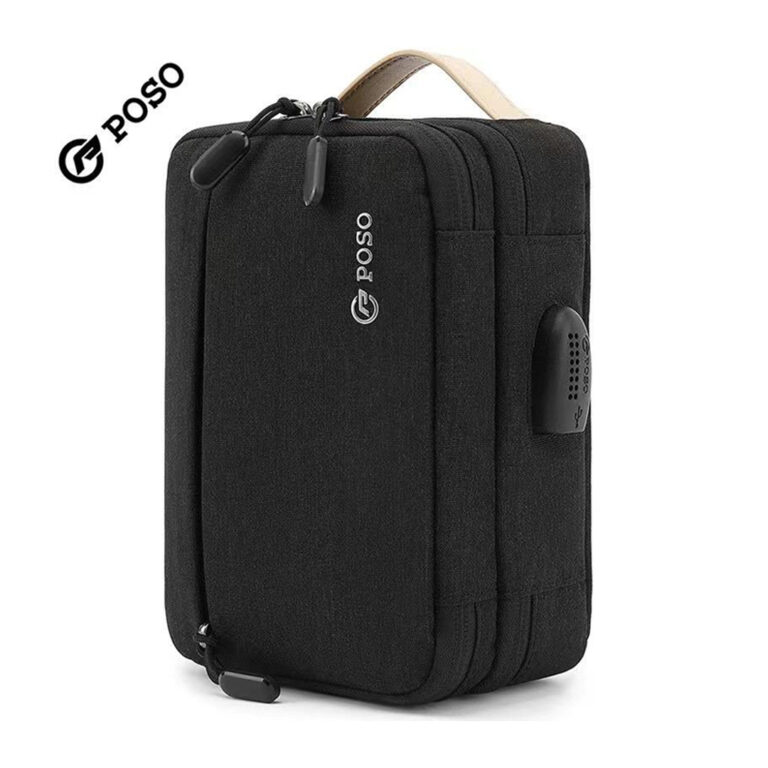 Poso Bag Large and spacious with multiple pockets with USB port for charging the phone