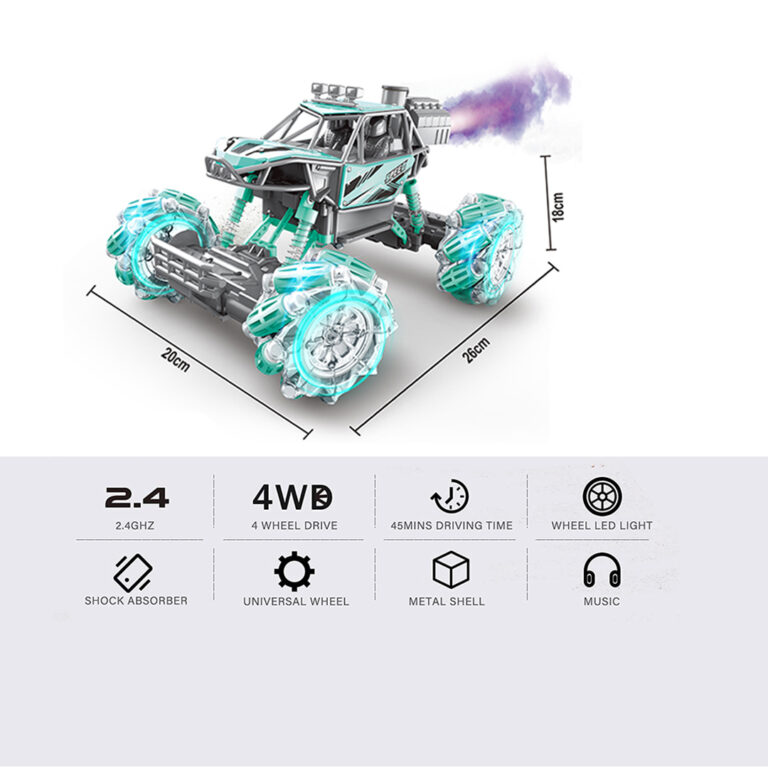 1:14 Scale Remote Control Car, RC Truck 4WD High Speed for All Terrains